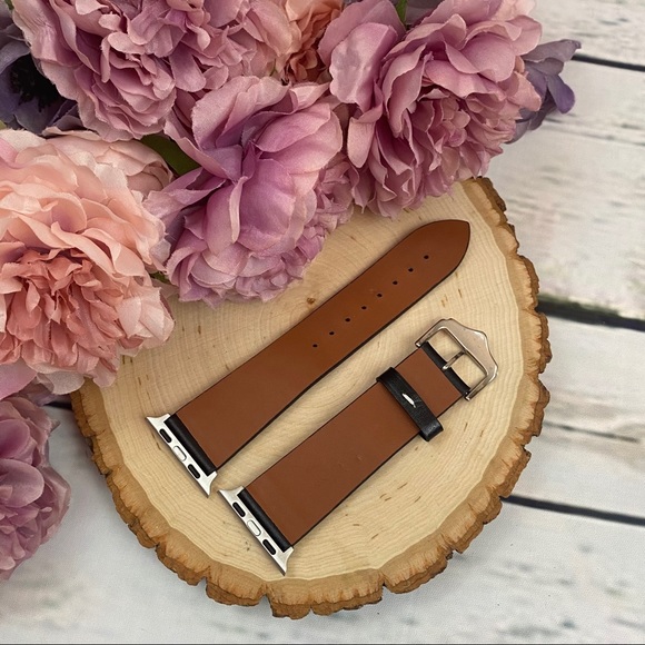 Black Studded Leather Punk Rock Apple Watchband - Picture 14 of 16